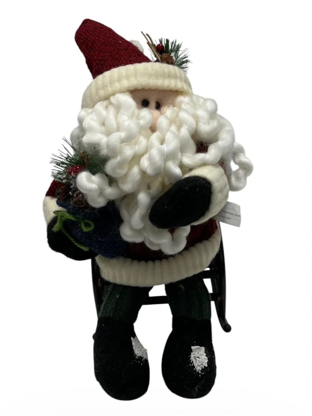 Santa in rocking  chair decor piece